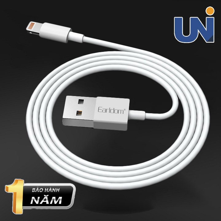 Cáp Sạc Nhanh 5A Earldom 1M EC-080 Đầu Micro Usb, Type C, Lightning Cho Điện Thoại Iphone, Samsung, Xiaomi