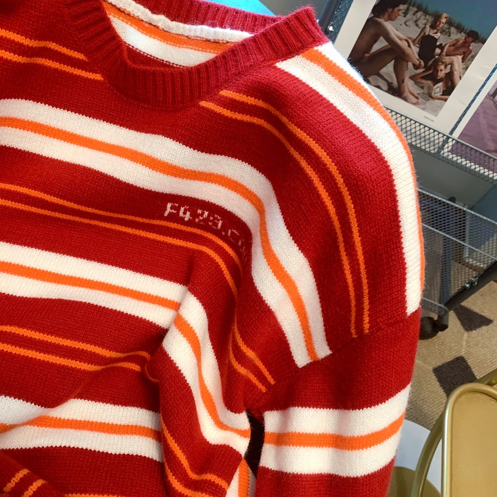 Áo Sweater Cổ Tròn Tay Dài Họa Tiết Kẻ Sọc Ngang Thời Trang Mùa Thu Mới Cho Nữ