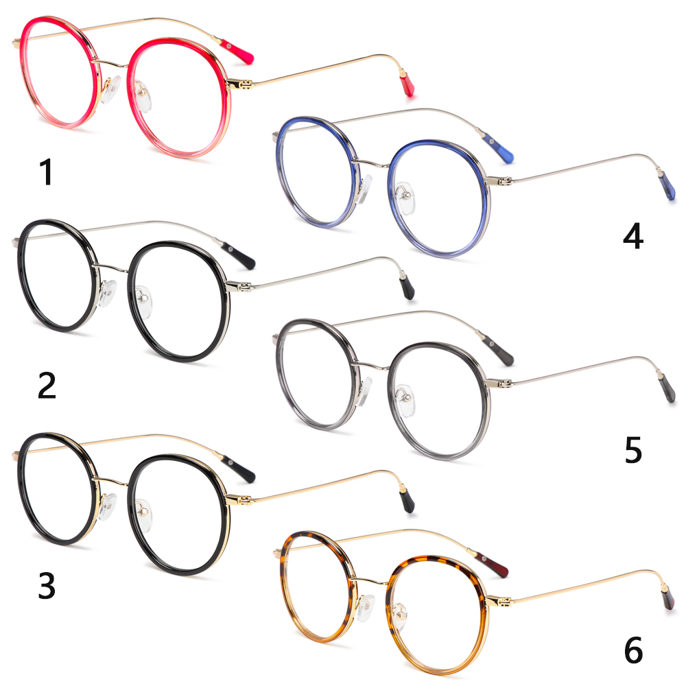 Mắt kính gọng kim loại hình tròn thời trang cổ điển cá tính