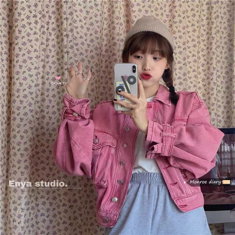 🤍 KHOÁC JEAN HỒNG ULZZANG 🤍 ORD QUẢNG CHÂU 10-15 NGÀY