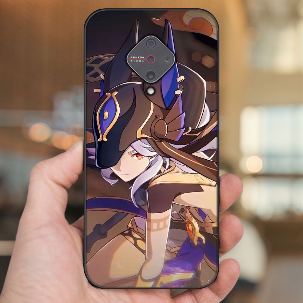 Ốp lưng Vivo S1 Pro viền đen in hình Cyno Genshin Impact