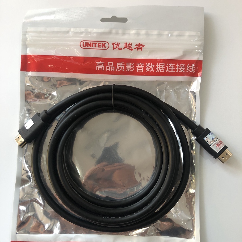 Cáp HDMI Chính Hãng Unitek Hỗ Trợ 4K Dài 3M