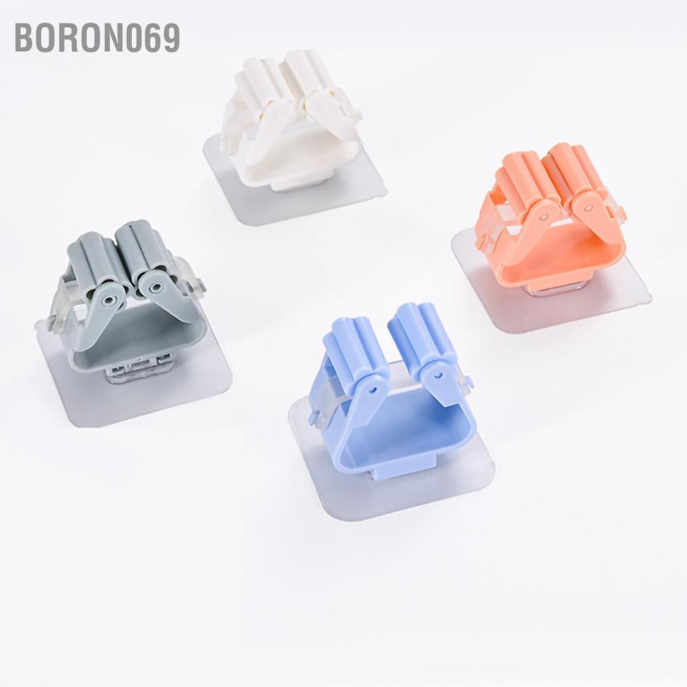 Giá giữ cây lau nhà gắn tường bằng nhựa tiện lợi dành cho phòng tắm Boron069
