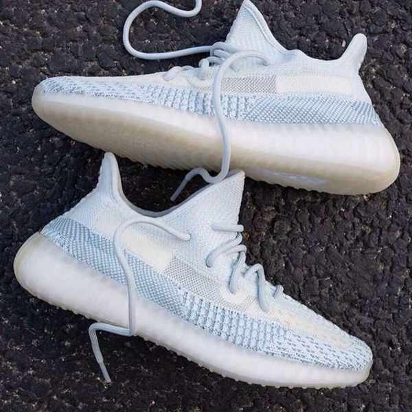 Yezi Giày dừa Yeezy, nam 350v2 chính hãng, sonant đen, sao đầy đủ, giày thể thao, nữ