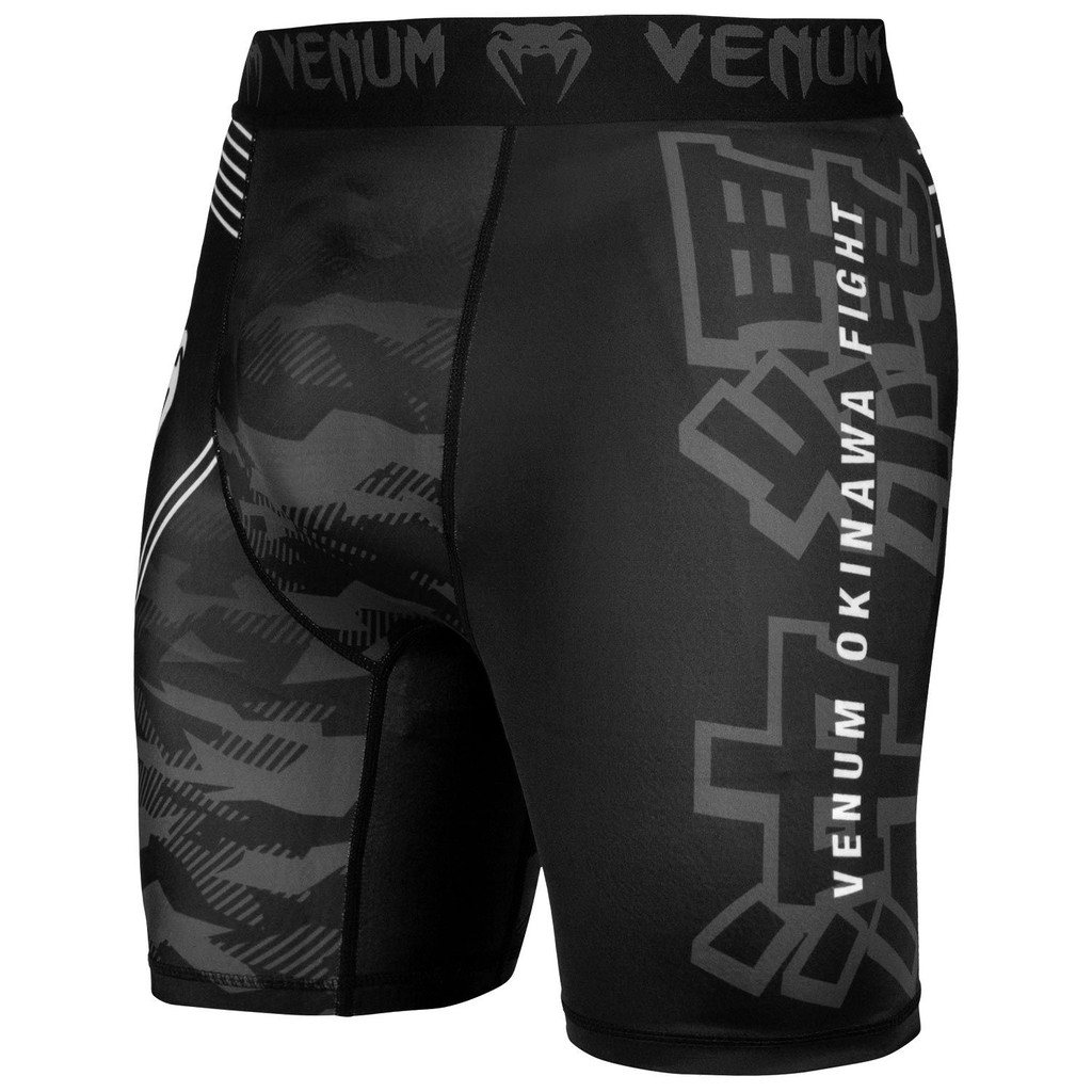 Quần bó Venum Okinawa 2.0 Compression Shorts - Black/White