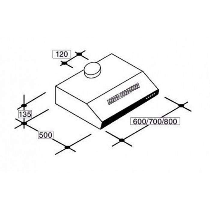 Máy hút mùi cổ điển Kaff KF-788I