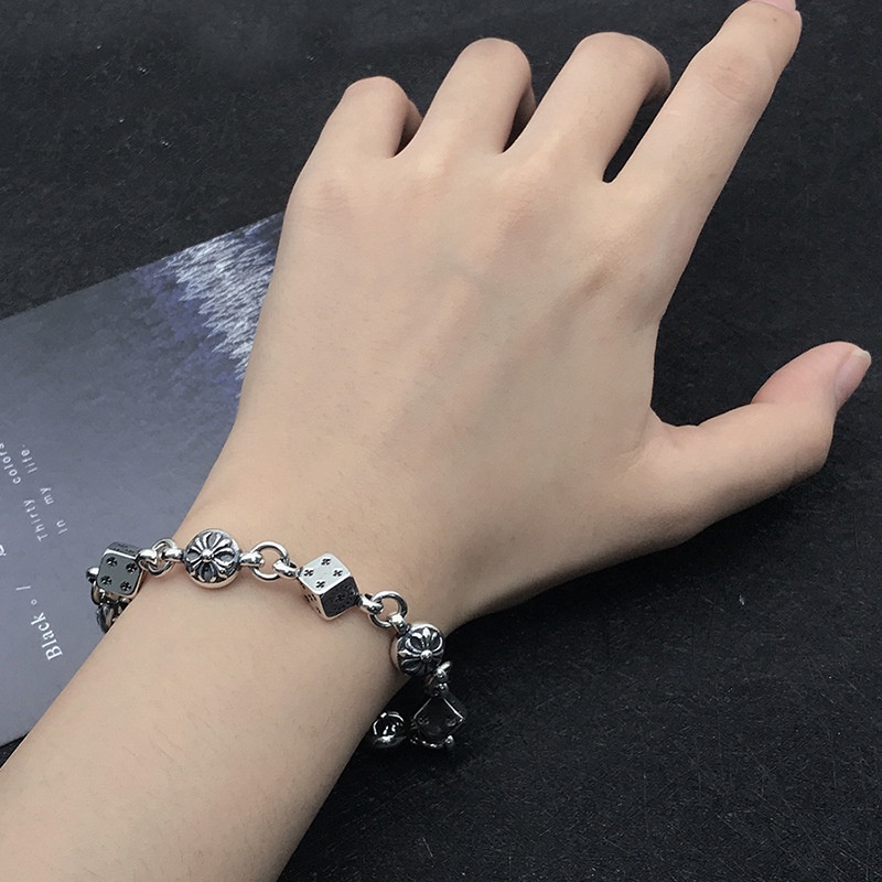 Vòng Tay Lắc Tay Chrome Hearts Xúc Xắc Thép Titan Không Gỉ Dành Cho Nam Nữ | BigBuy360 - bigbuy360.vn