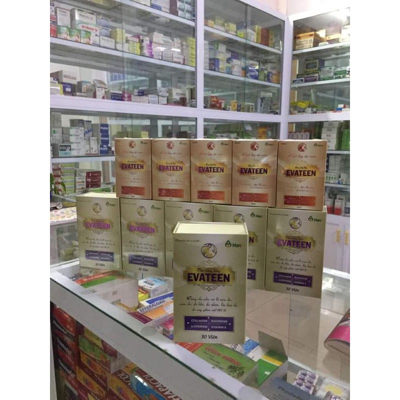 EVATEEN Viên trắng hồng Evateen giảm nám xạm da lọ 30 viên