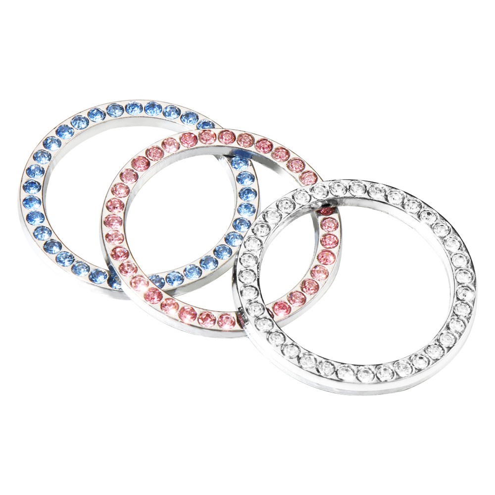 Vỏ Bọc Nút Bấm Khởi Động Xe Hơi Đính Đá Lấp Lánh Nhiều Màu Sắc