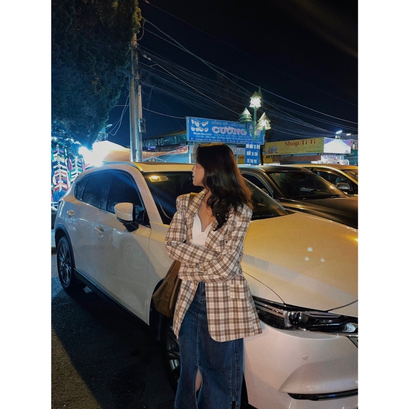 Áo Vest - 8153 - 1 Túi Nắp - 1 Túi Dán - Caro
