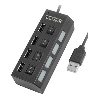 Hub chia usb 4 cổng công tắc có led