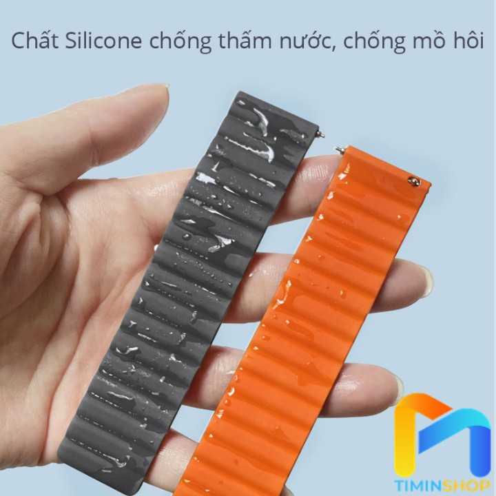 Dây đeo Xiaomi Mi Watch/ Haylou Solar LS05/ RT LS05S - Silicone, khóa nam châm