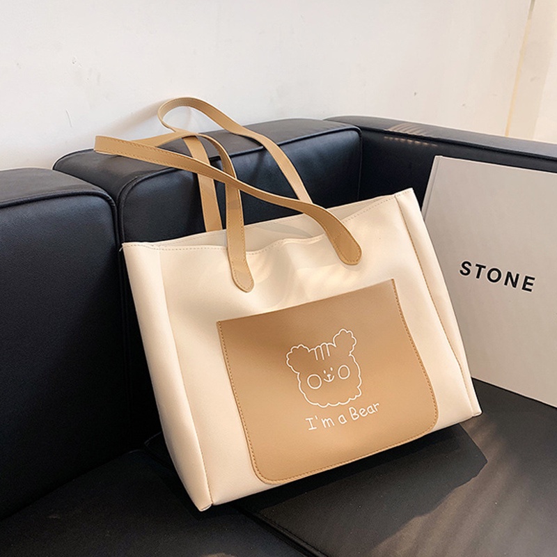 Túi Xách Cỡ Lớn Màu Sắc Độc Đáo Phong Cách Hàn Quốc Thời Trang Mùa Hè Cho Nữ