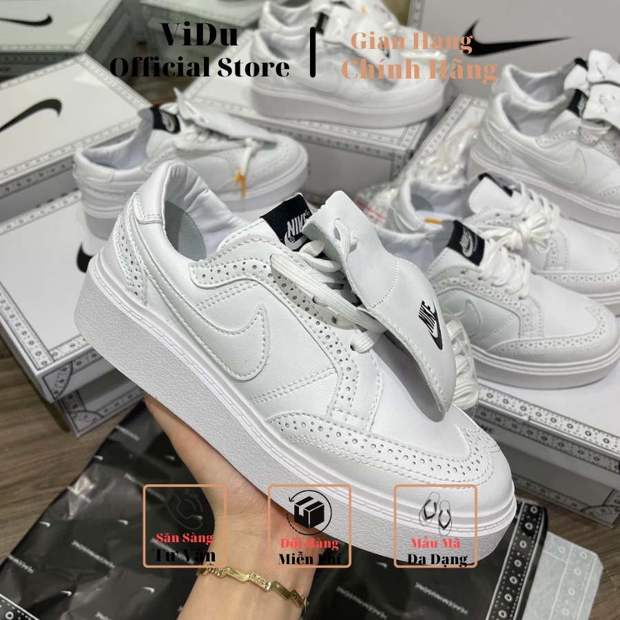 Giày thể thao nam nữ KWONDO1 X FEACEMINUSONE  21159 ViDu màu trắng, giày GD full box, hàng cực đẹp dễ phối đồ