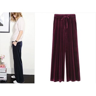 [CÓ SẴN] QUẦN BIG SIZE NỮ NHUNG ỐNG SUÔNG HM140 THƯƠNG HIỆU HIMISTORE