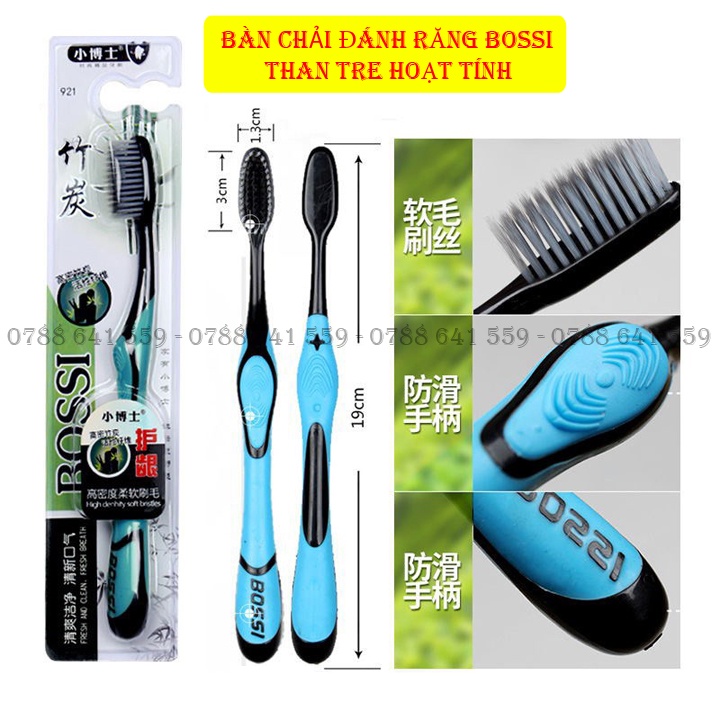 Bàn Chải Đánh Răng Bossi 921 Hàn Quốc - Than Tre Hoạt Tính