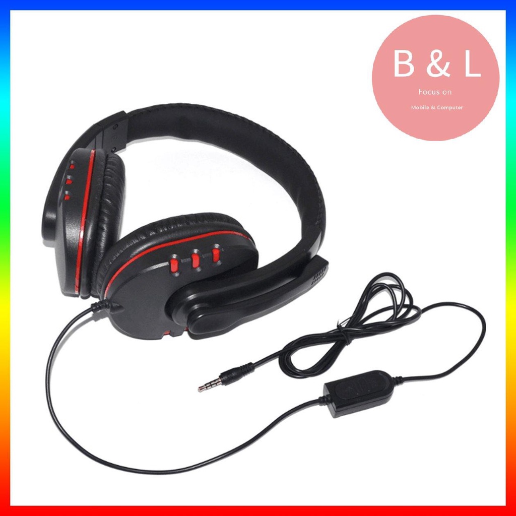 Tai Nghe Trùm Đầu Chơi Game Bass Trầm Có Mic Cho Ps4 Xbox-One