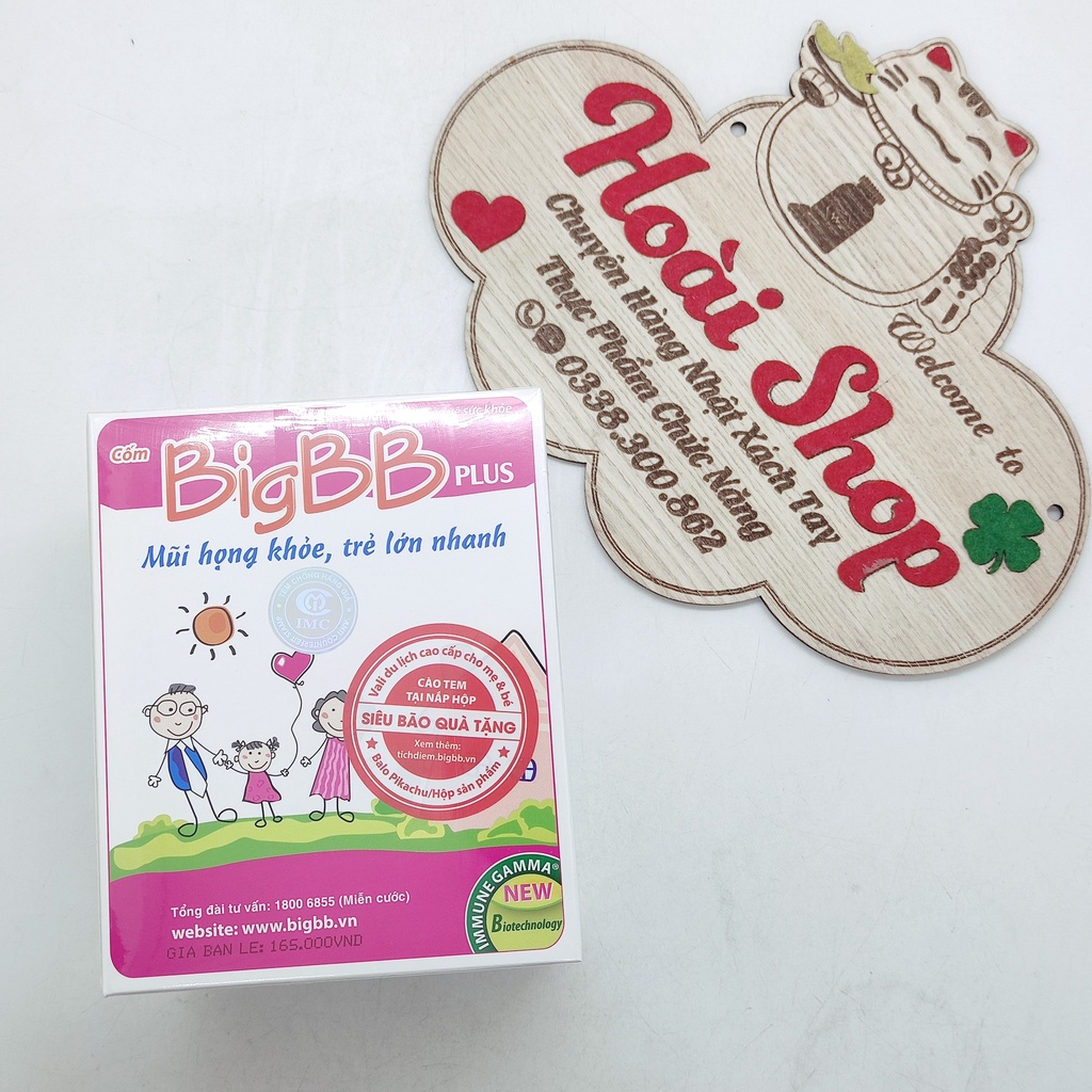 Cốm BigBB plus hộp 16 gói mũi họng khỏe, trẻ lớn nhanh