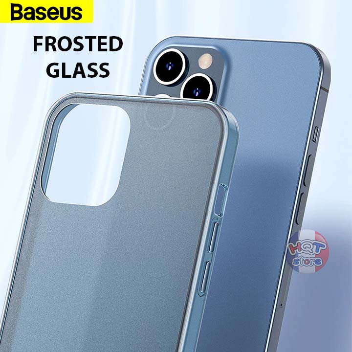 Ốp lưng kính nhám Baseus Frosted Glass IPhone 12 Pro Max / 12 Pro / 12 / 12 Mini