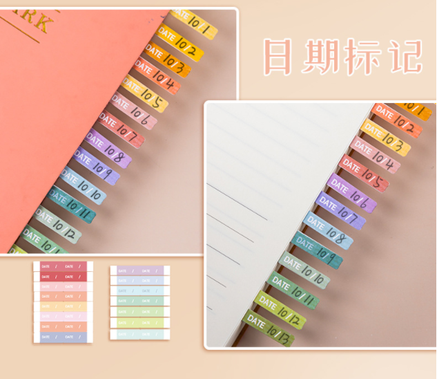 155sheets Tearable sticky Note colorful Mark Memo Pad Lable Sticker Bookmarks Notepad Stationery