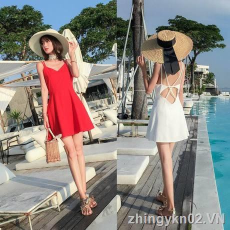 【In Stock & COD】NEW Váy Đi Biển Quyến Rũ Trẻ Trung Hợp Thời Trang 2018