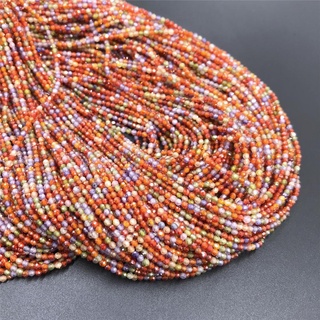 Tự nhiên nhỏ hạt đá nhỏ hỗn hợp zircon hạt đá micro nhỏ rời hạt trang sức làm vòng tay vòng cổ 2 3 mm hạt