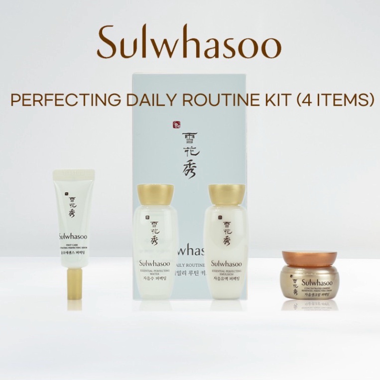 Set Sulwhasoo Dưỡng Da Sáng Mịn, Nâng Cơ, Giảm Nhăn, Chống Lão Hóa - Sulwhasoo Perfecting Daily Routine Kit