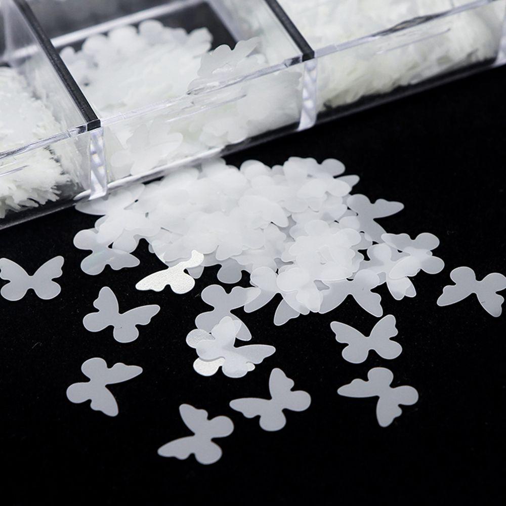 Miếng Dán Trang Trí Móng Tay Hình Bướm 3D Lấp Lánh DIY