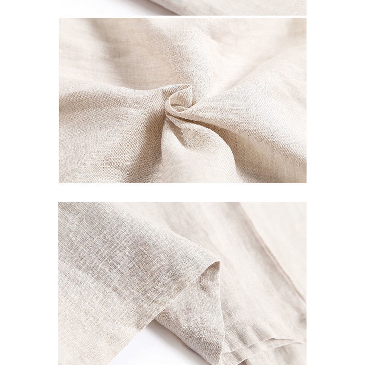 Quần Cotton Lanh Ống Rộng Lưng Thun Rút Dây Size Lớn Thời Trang Mùa Hè Cho Nữ