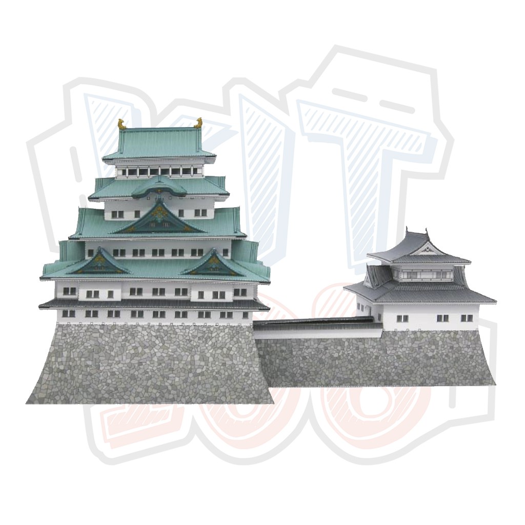Mô hình giấy kiến trúc Nhật Bản Lâu đài Nagoya Castle