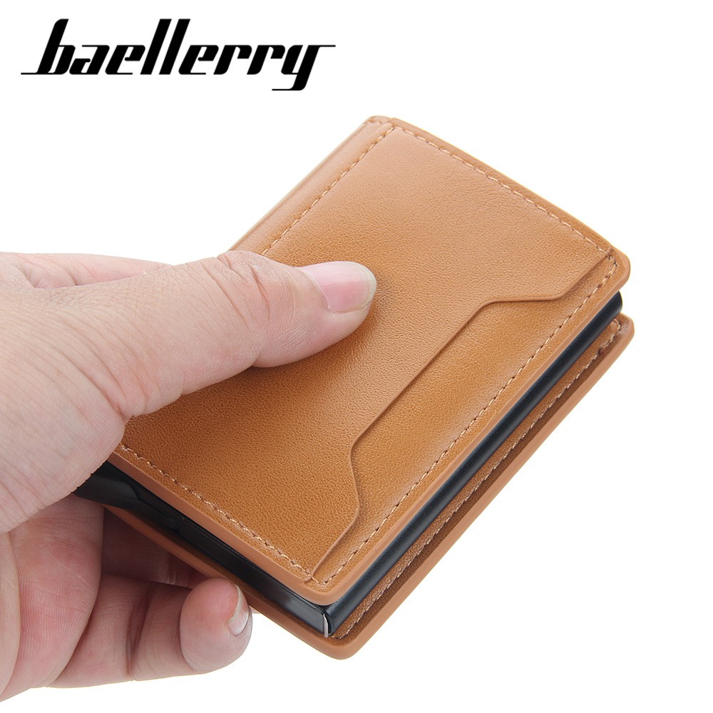 Baellerry Ví Đựng Thẻ Chống Trộm Bằng Hợp Kim Nhôm Và Sợi carbon Cao Cấp Giá Đỡ