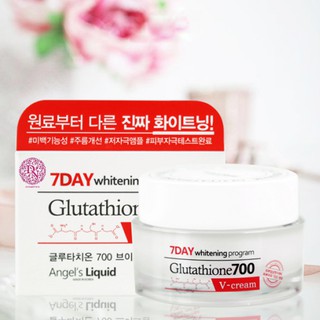 Kem Dưỡng Trắng Da Angel's Liquid 7Day Whitening Program Glutathione 700 V-Cream 50ml