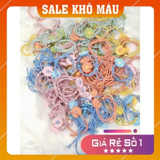Dây buộc tóc 💖freeship💖 dây chun buộc tóc nữ đính hoa cúc nhiều màu siêu rẻ siêu dễ thương