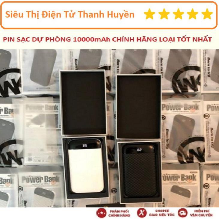 Mua ngay Pin Sạc Dự Phòng Chính Hãng WK Design Model WP-077 Dung Lượng 10000mAh [Freeship 10k]