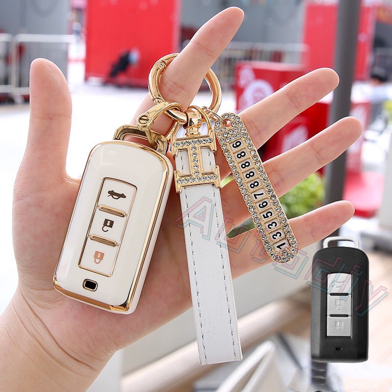 Vỏ Bọc Chìa Khóa Điều Khiển Từ Xa Bằng TPU Mềm Cho Mitsubishi Xpander Outlander Xpander, Outlander, Triton, Attrage, Pajero Sport