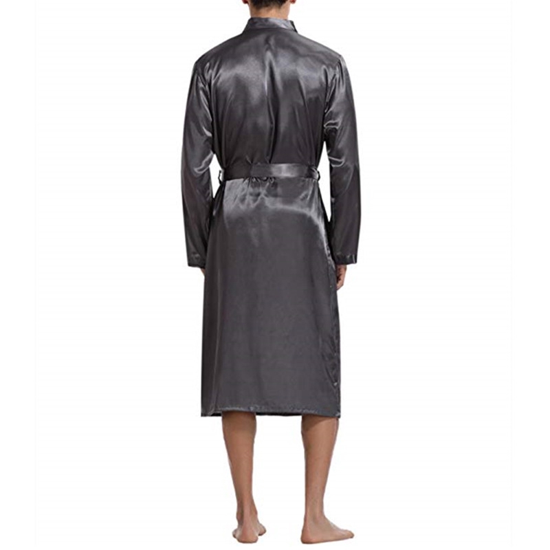 Áo choàng ngủ vải phi bóng cho nam | BigBuy360 - bigbuy360.vn