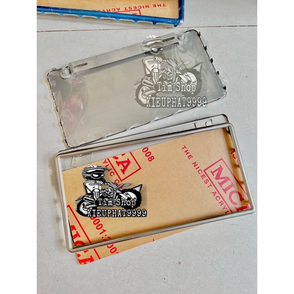 Khung BIỂN SỐ Ô TÔ Inox Bộ 3 Món _ Biển số xe hơi inox