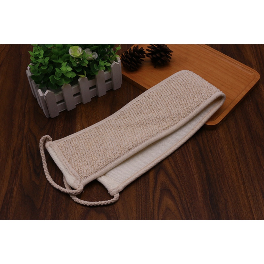 Dây tắm chà lưng tẩy tế bào chết sợi lanh thiên nhiên