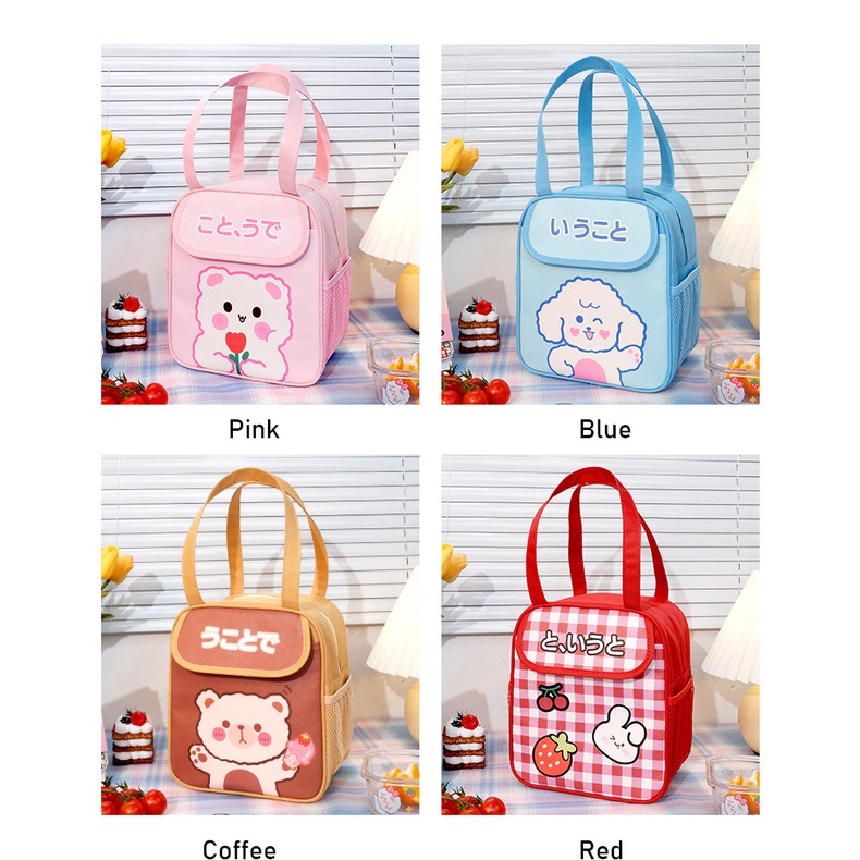 Túi Đựng Hộp Cơm Giữ Nhiệt Họa Tiết Hoạt Hình Đáng Yêu