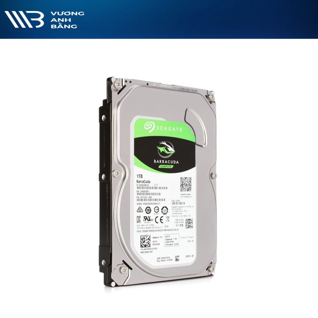 Ổ cứng gắn trong HDD 2TB Seagate Barracuda- Hàng chính hãng