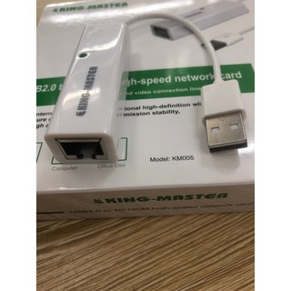 CÁP USB 2.0 RA LAN KINGMASTER KM005