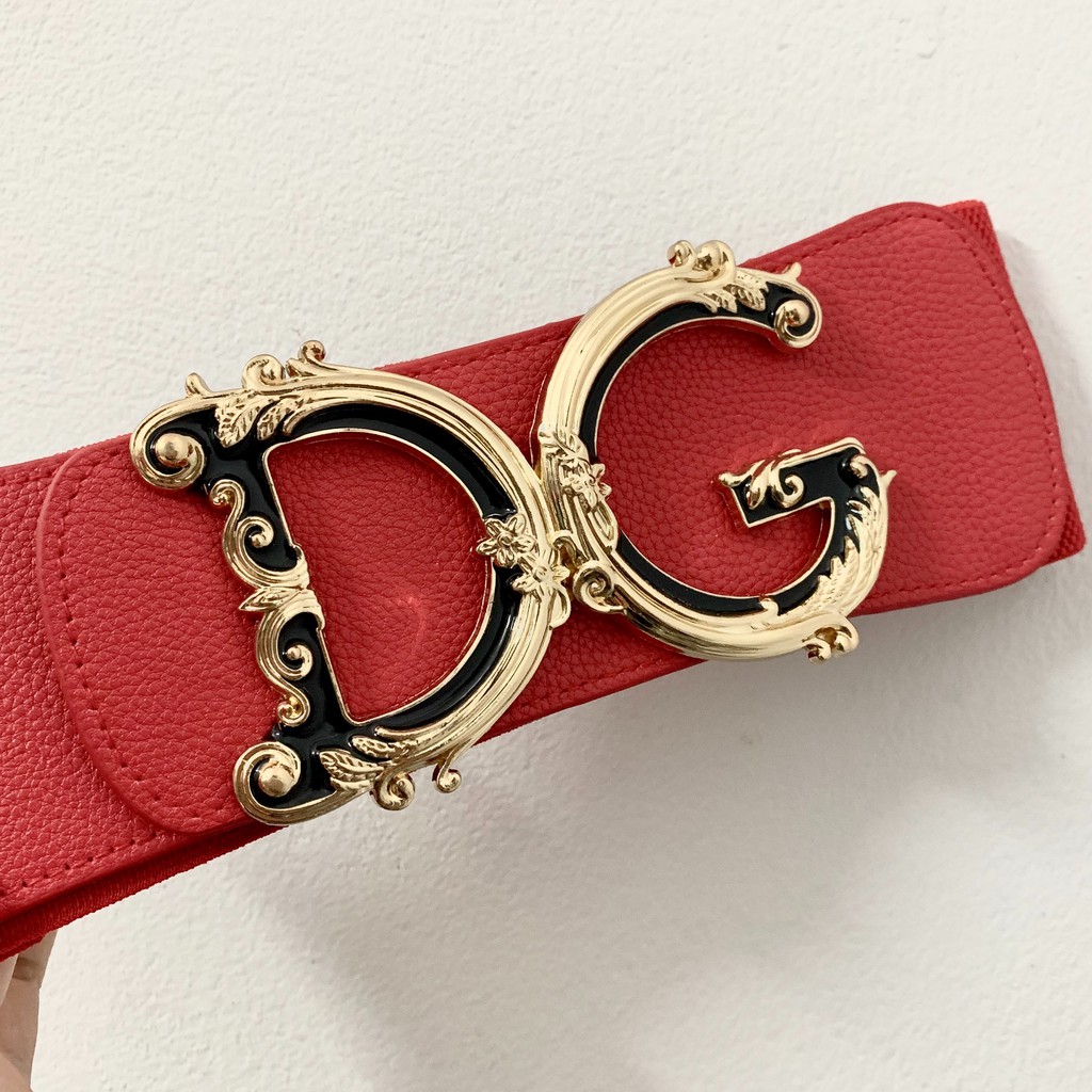 Đai váy HỌA TIẾT đen, kem, đỏ, nâu 7.5cm