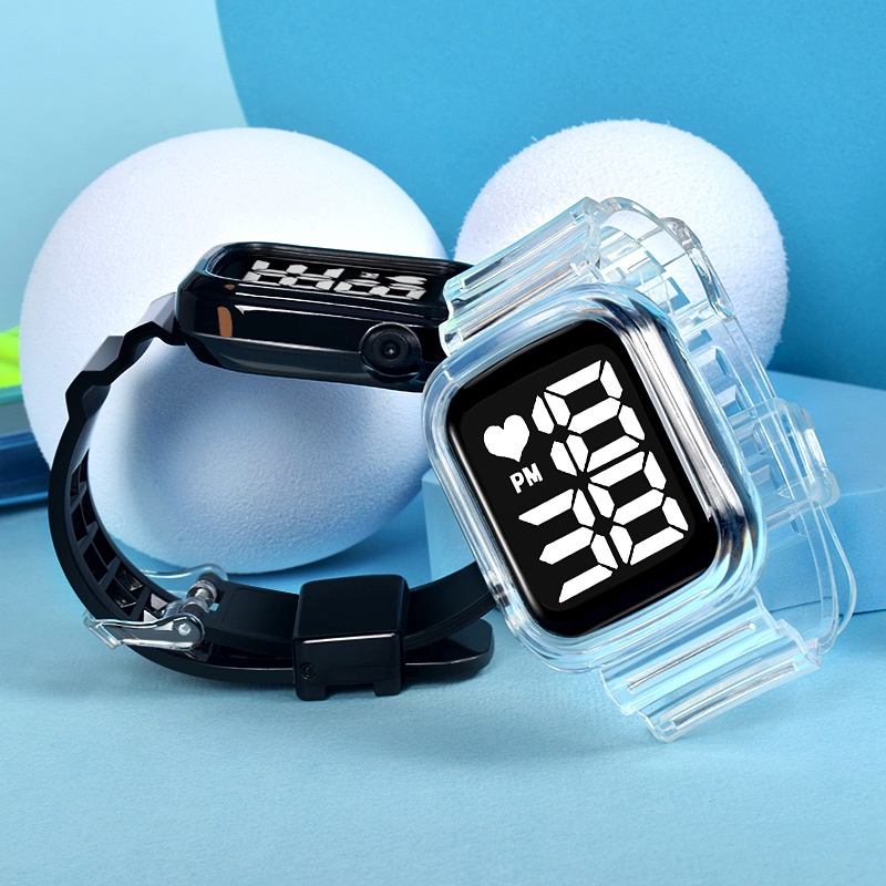 LWCC D02 Đồng hồ thể thao chống thấm nước có đèn led kiểu dáng thời trang