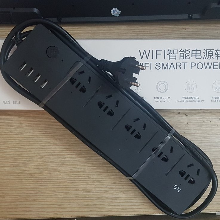 Ổ cắm điện thông minh wifi có cổng sạc USB dùng app Tuya/ Smart Life LW546