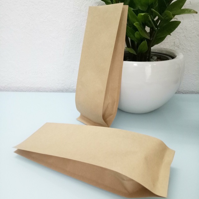 1kg túi giấy kraft 4 cạnh