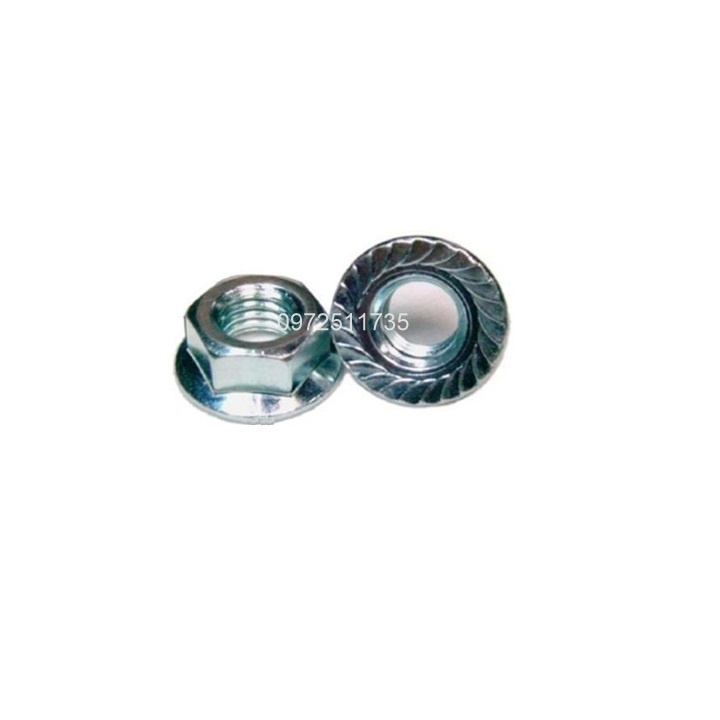 Đai ốc liền long đen ren mịn 10li M10x1.25 túi 50 con