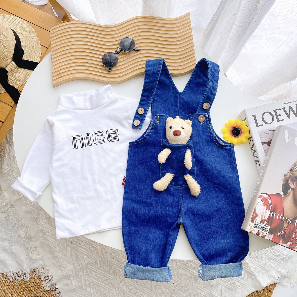 YẾM JEAN ĐÍNH GẤU XINH XẮN PHONG CÁCH HÀN QUỐC CHO BÉ TRAI BÉ GÁI