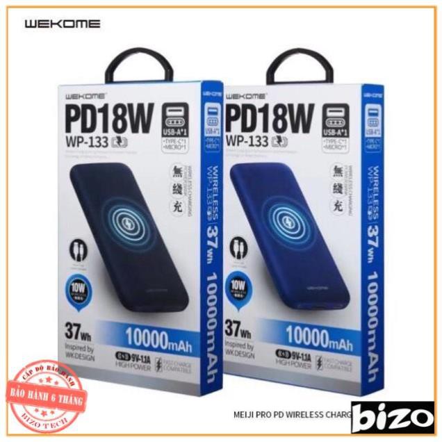 [CAO CẤP - CHÍNH HÃNG] Pin sạc không dây kiêm pin sạc dự phòng 10000maH remax Wp 133