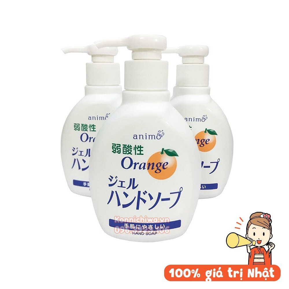 Dung dịch nước rửa tay Rocket Amino hương cam 200ml - gel rửa tay Nhật Bản