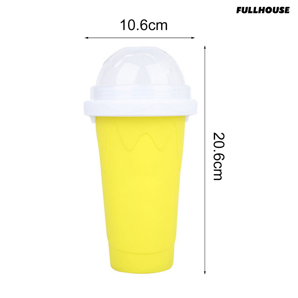 HOUSE ❤❤ Smoothies Cup Eco-friendly Double Layer Silicone Slushy Ice Cream Maker